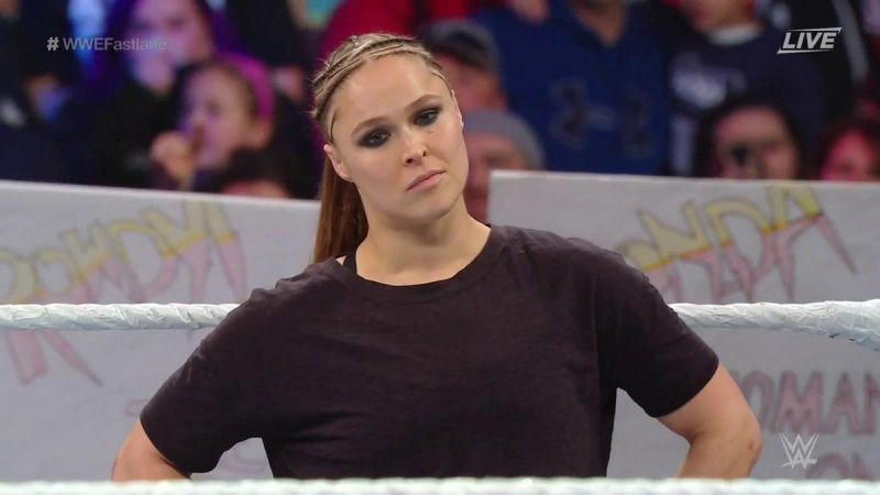 Why did Rousey interfere in the Charlotte vs. Becky match?