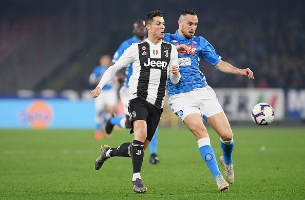 Nikola Maksimovic and Cristiano Ronaldo