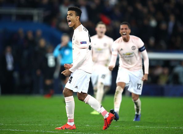 Mason Greenwood, 17, debuted for the Red Devils against PSG in the Champions League 
