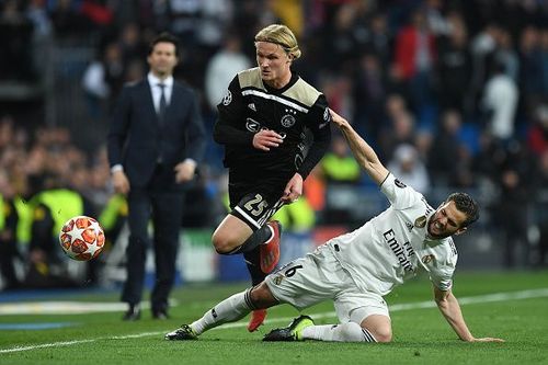 Real Madrid v Ajax - UEFA Champions League Round of 16: Second Leg Lucas VÃ¡zquez looks in agony against Ajax