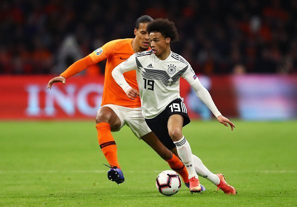 Sane has shone for Germany in the recent games
