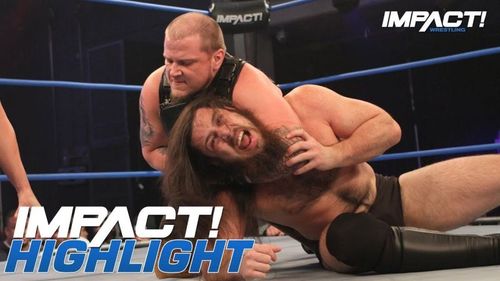 Lee pictured along with Impact Wrestling's Sami Callihan