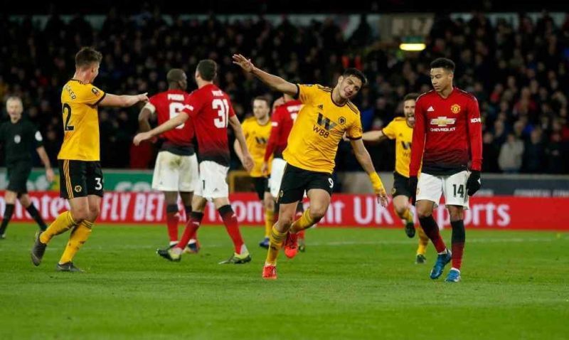 Image result for wolves 2-1 manchester united