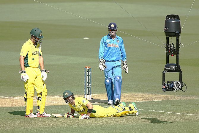 Spider Cam captures extraordinary angles on a cricket field