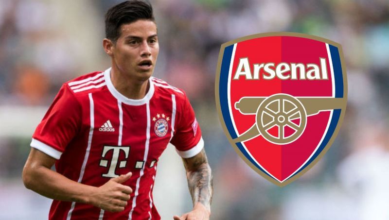 James Rodriguez is one of many players linked with Arsenal this summer