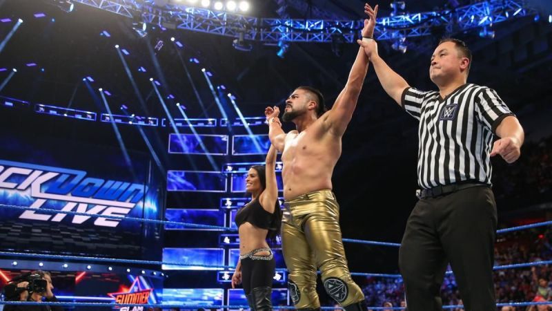 Andrade is currently not on the WrestleMania card