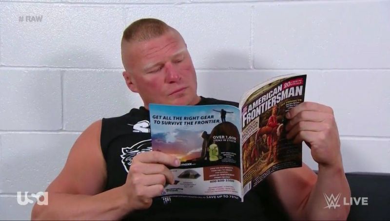 WWE incorporated Brock's attitude into a storyline