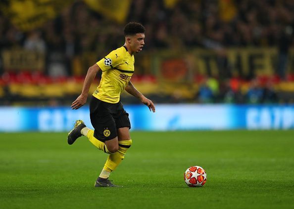 Borussia Dortmund&#039;s Jadon Sancho