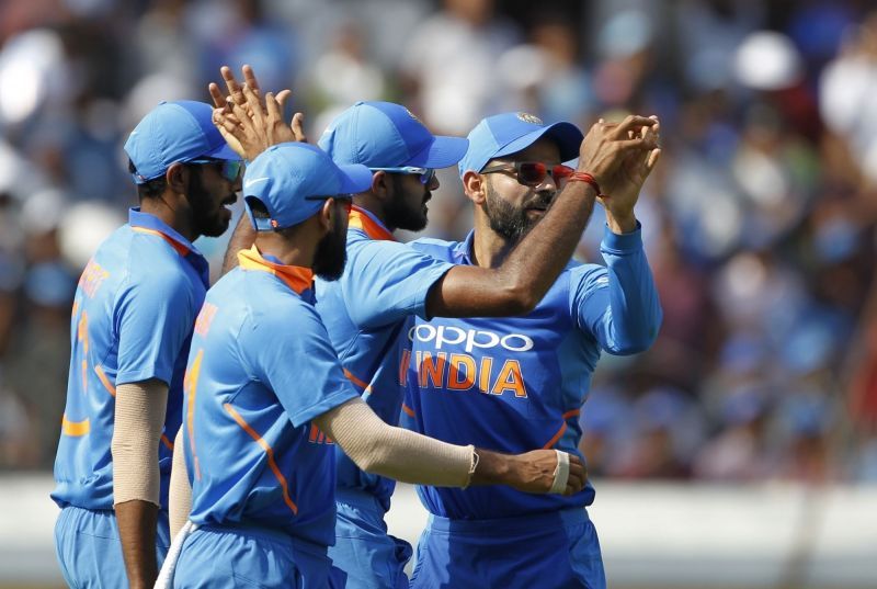 Indian bowlers restrict Australia to 236 for 7 at end of 50 overs.