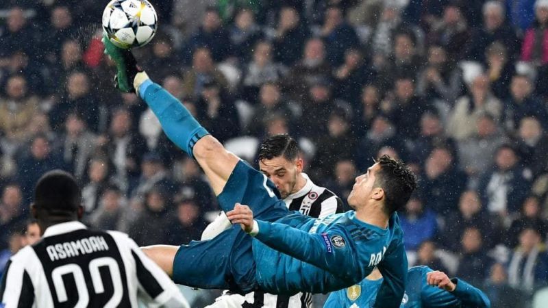 Ronaldo scored a bicycle kick against Juventus in last year&#039;s Champions League quarter-final