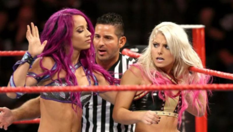 Sasha Banks and Alexa Bliss