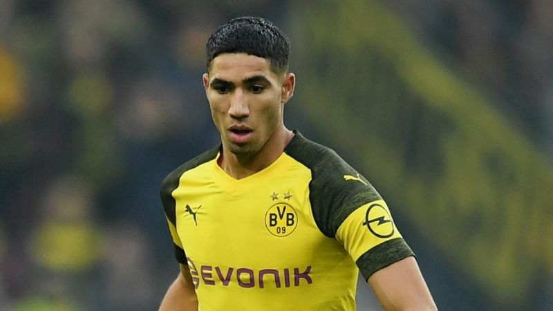 Achraf Hakimi is on loan at Borussia Dortmund from Real Madrid