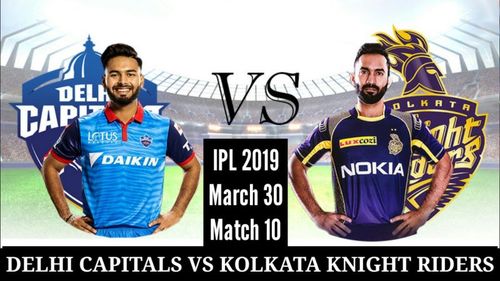 Delhi Capitals will welcome Kolkata Knight Riders for the tenth fixture of IPL 2019.