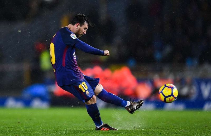 Lionel Messi scored a brilliant free kick against Real Betis
