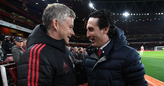 Arsenal face a tough Manchester United squad after a humiliating Rennes defeat.