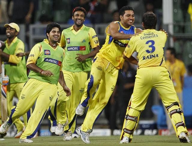 CSK celebrated after an emphatic win