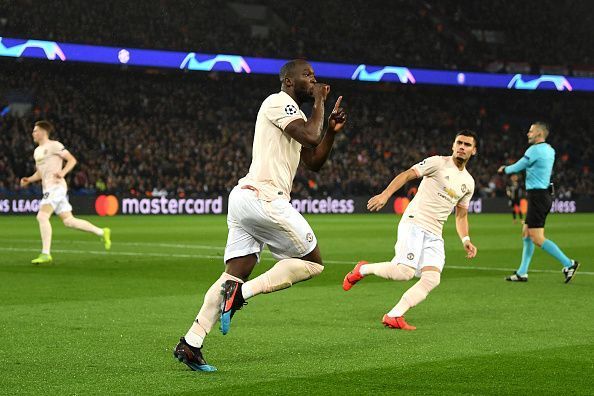 Romelu Lukaku scored a brace to help United win the game