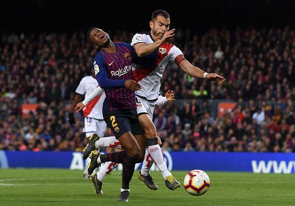 Rayo had to resort to fouling to stop Semedo