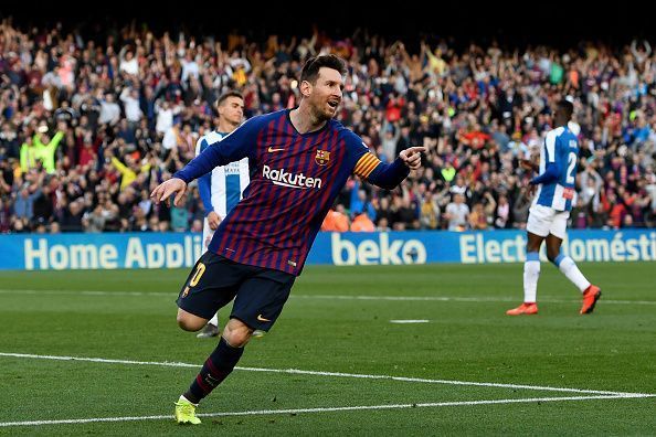 Messi is now Barcelona's second highest appearance maker