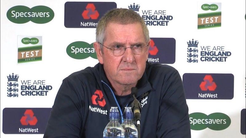 England Head coach Trevor Bayliss at press conference
