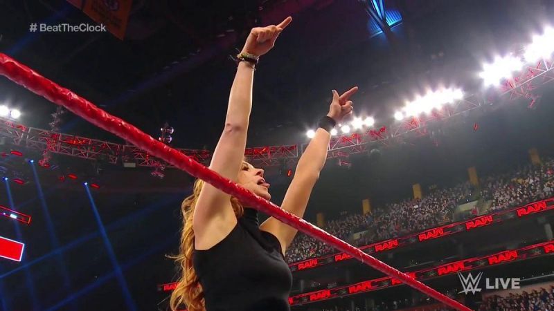 Becky Lynch beat the clock on Raw