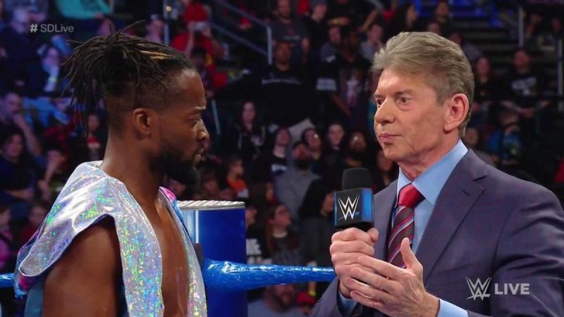 Kofi Kingston and Vince McMahon