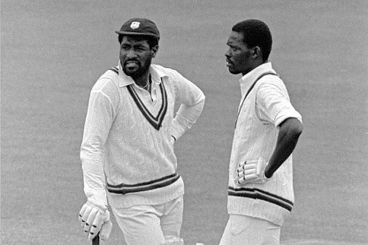 Sir Viv Richards (left)