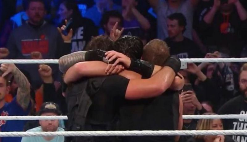 The Shield shared one final embrace in the squared circle