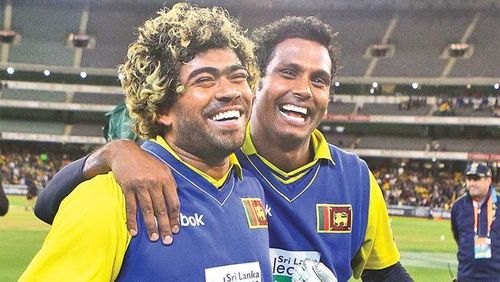 Lasith Malinga and Angelo Mathews