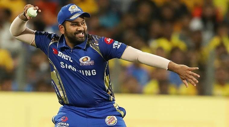 Rohit Sharma in action for MI