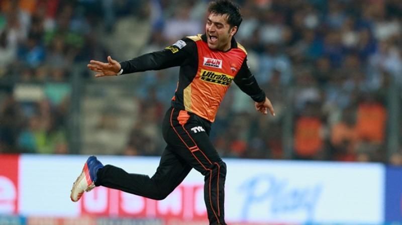 Rashid Khan was brought on very late on the attack by stand-in skipper Bhuvneshwar Kumar