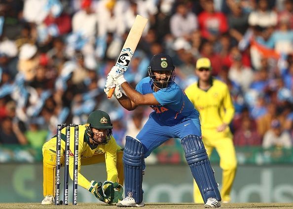 Rishabh Pant during the 4th ODI against Australia
