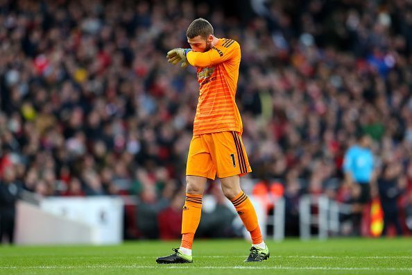 The Spaniard flopped between the sticks