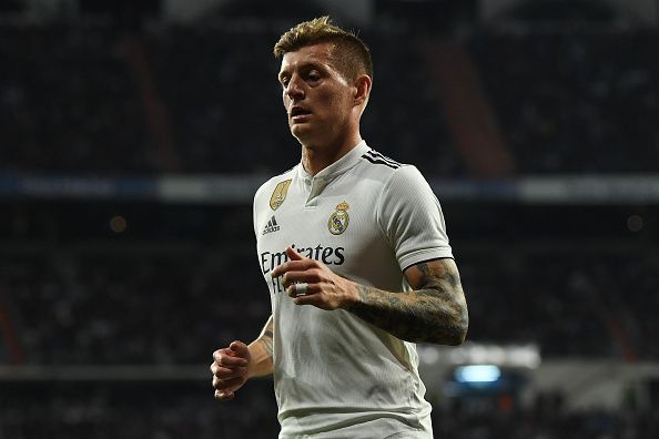 Toni Kroos in action for Real Madrid against Barcelona