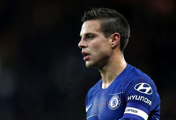 Azpilicueta in action for Chelsea