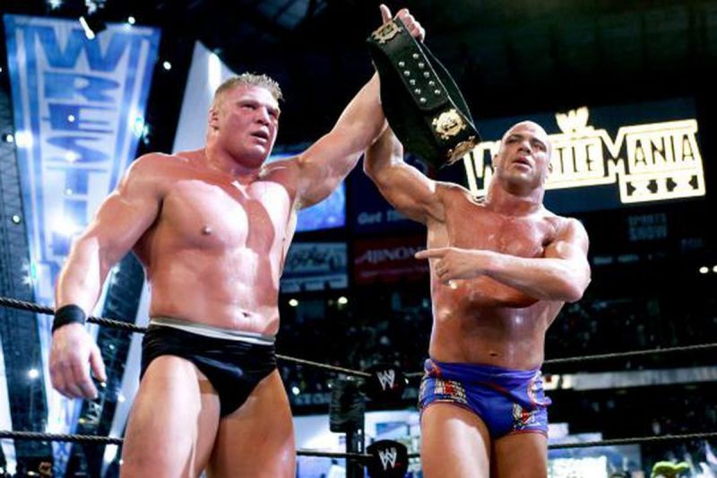 An iconic moment to close WrestleMania XIX