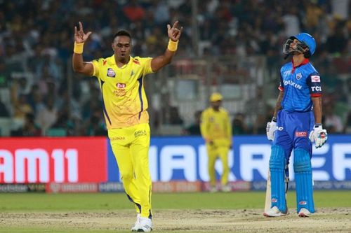 Bravo took three wickets (Image courtesy: BCCI/IPLT20)