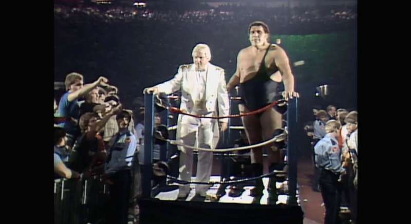 AndreÂ the Giant with Bobby 'The Brain' Heenan