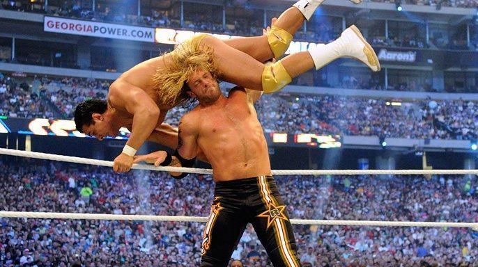 edge vs alberto del rio wrestlemania 27