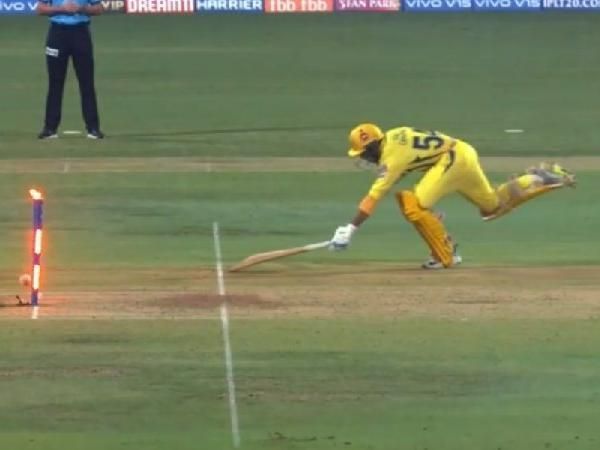 Shardul Thakur was caught inches short of the crease