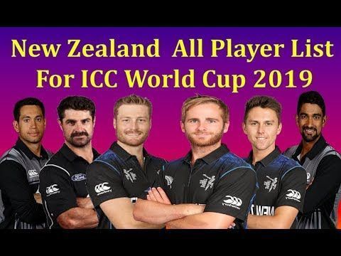 New Zealand ODI team announced for World Cup 2019