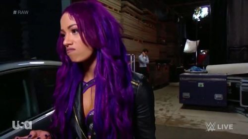 Sasha Banks is unhappy about losing the Tag Team titles to the IIco