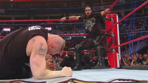 The Beast Incarnate was left helpless in the ring by Seth Rollins and it was a shocker