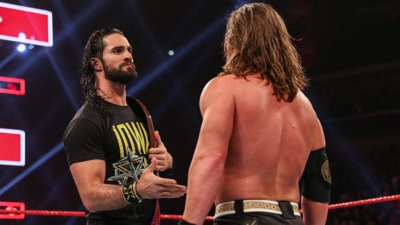 Seth Rollins could low blow AJ Styles.