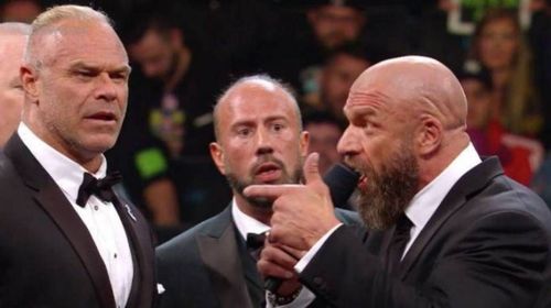 Triple H didn't spare anyone during the speech