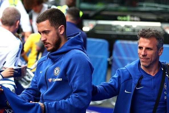 Eden Hazard (l) - On his way to the Spanish capital?