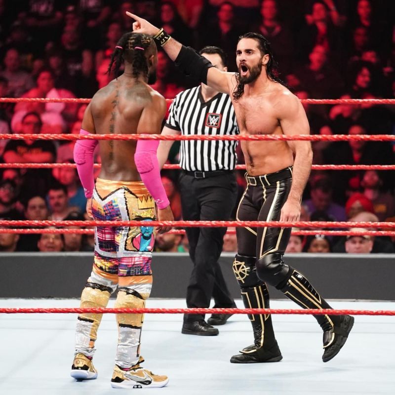 Kofi Kingston and Seth Rollins