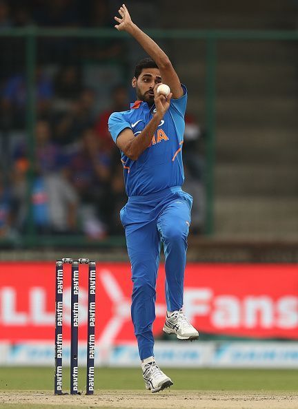 Bhuvneshwar Kumar will look to utilise the swinging conditions of England .