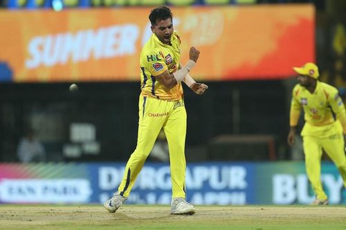 Deepak Chahar took three wickets in the powerplay (Image credits: BCCI)