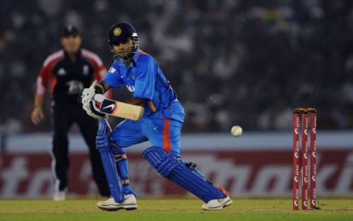 The left-hander in action for India in the ODI format